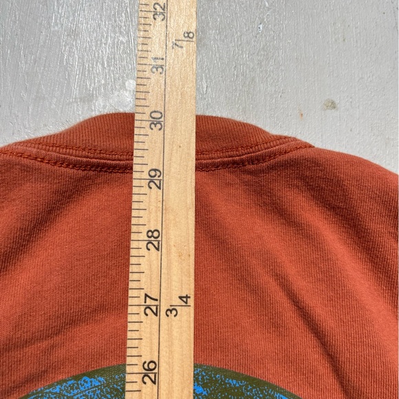 Men's Nike T-Shirt Orange Global Warming M Swish Logo Street City Nature Outdoor - Picture 12 of 12